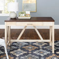 Paradise Hill A-Frame Writing Desk with Center Drawer – MDF & Laminate