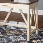 Paradise Hill A-Frame Writing Desk with Center Drawer – MDF & Laminate