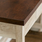 Paradise Hill A-Frame Writing Desk with Center Drawer – MDF & Laminate