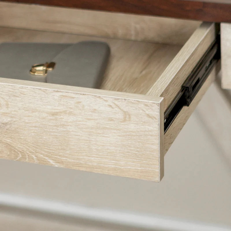 Paradise Hill A-Frame Writing Desk with Center Drawer – MDF & Laminate