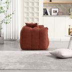Modern 65-Inch Chenille Tufted Loveseat Accent Chair with High-Resilience Foam