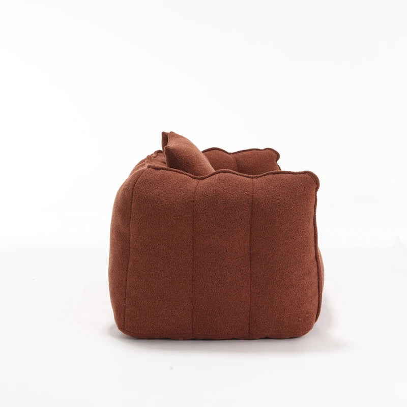 Modern 65-Inch Chenille Tufted Loveseat Accent Chair with High-Resilience Foam