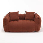 Modern 65-Inch Chenille Tufted Loveseat Accent Chair with High-Resilience Foam