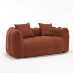 Modern 65-Inch Chenille Tufted Loveseat Accent Chair with High-Resilience Foam