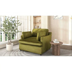 Oversized Accent Chair with Padded Armrests & Plywood Frame – 3 Colors, 220 lb Capacity
