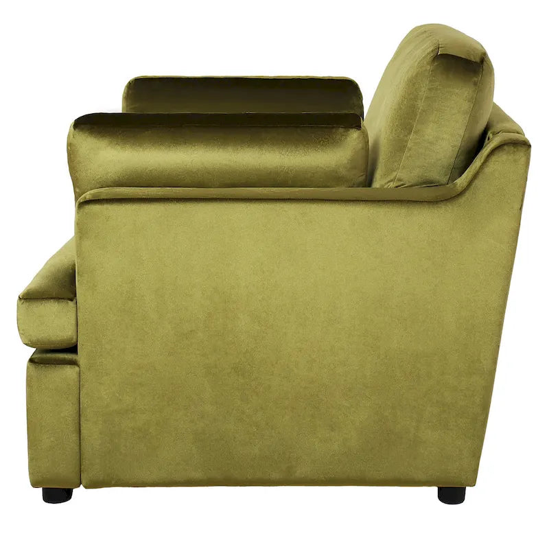 Oversized Accent Chair with Padded Armrests & Plywood Frame – 3 Colors, 220 lb Capacity