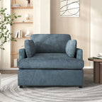 Oversized Accent Chair with Padded Armrests & Plywood Frame – 3 Colors, 220 lb Capacity
