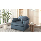 Oversized Accent Chair with Padded Armrests & Plywood Frame – 3 Colors, 220 lb Capacity