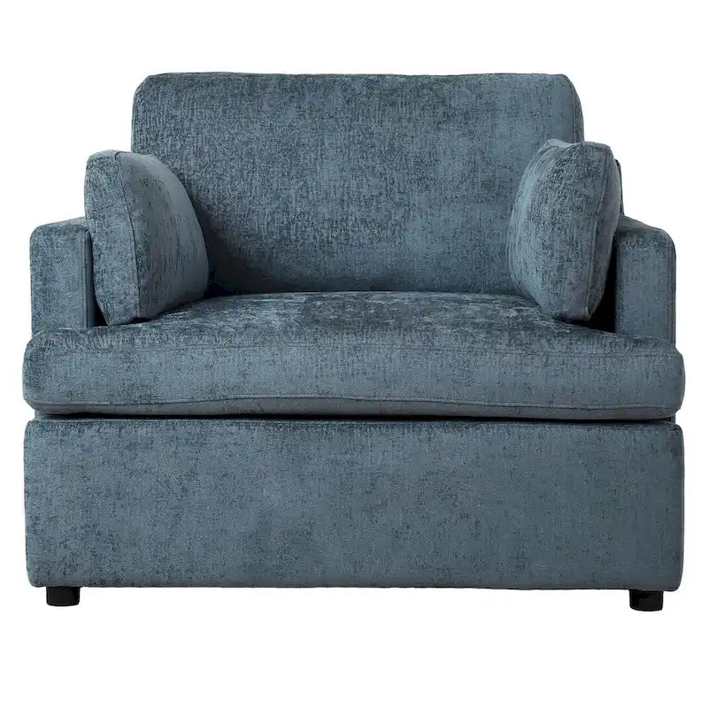Oversized Accent Chair with Padded Armrests & Plywood Frame – 3 Colors, 220 lb Capacity