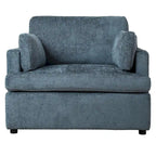 Oversized Accent Chair with Padded Armrests & Plywood Frame – 3 Colors, 220 lb Capacity
