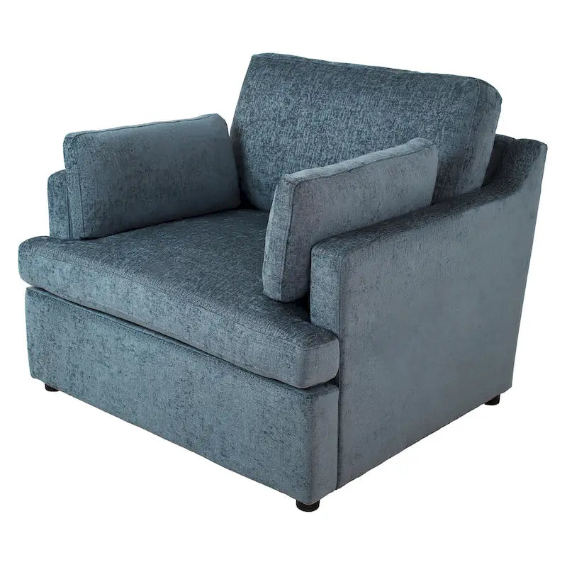 Oversized Accent Chair with Padded Armrests & Plywood Frame – 3 Colors, 220 lb Capacity