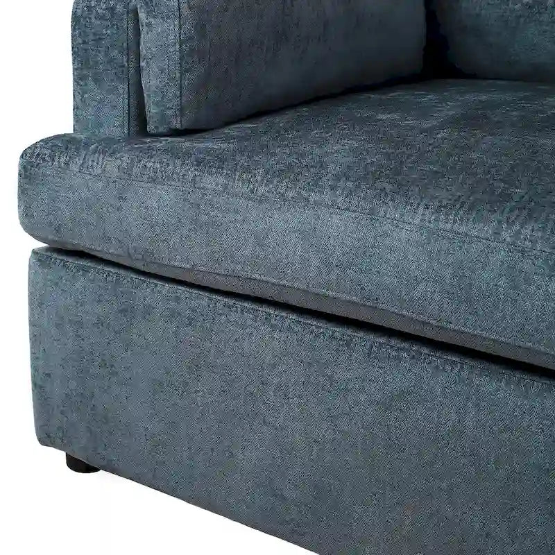 Oversized Accent Chair with Padded Armrests & Plywood Frame – 3 Colors, 220 lb Capacity
