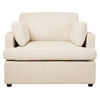 Oversized Accent Chair with Padded Armrests & Plywood Frame – 3 Colors, 220 lb Capacity