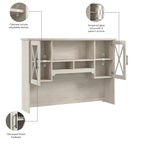 Lennox 60W Farmhouse Hutch for Desk and Buffet Cabinet – Coastal Style, 1-Year Warranty