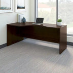 72W Left-Handed L-Shaped Corner Desk – Commercial Grade with Wire Management, 10-Year Warranty