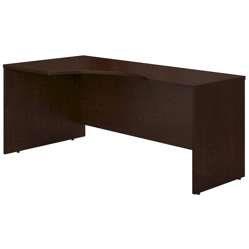 72W Left-Handed L-Shaped Corner Desk – Commercial Grade with Wire Management, 10-Year Warranty