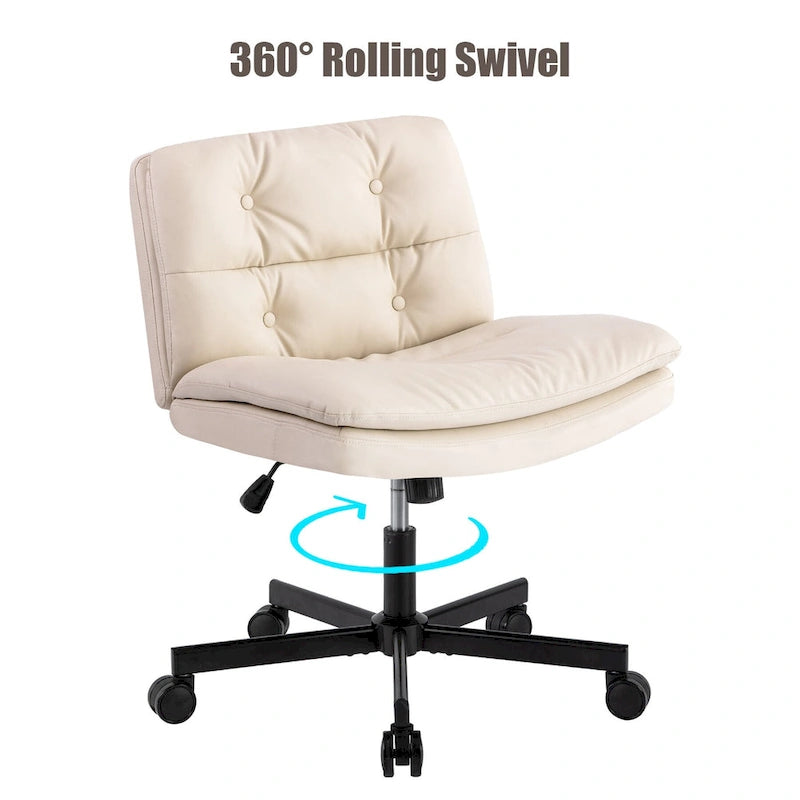 Larger Size 360 Swivel Home Office Chair with Wheels