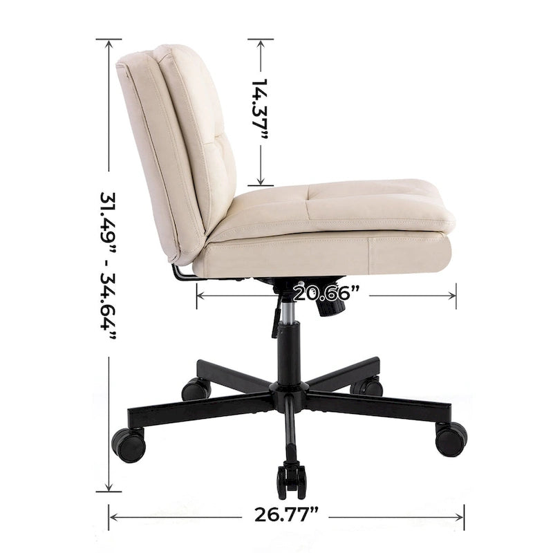 Larger Size 360 Swivel Home Office Chair with Wheels