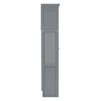 Gray Queen Size Multifunction Murphy Bed with Top Cabinets – Space-Saving Wall Bed