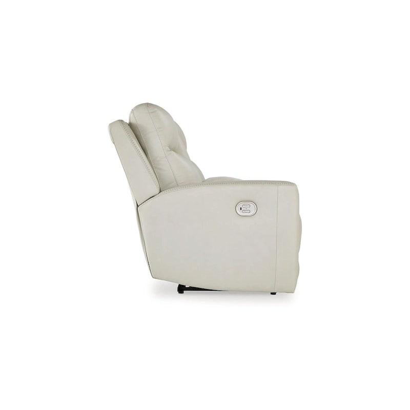Power Reclining Loveseat with Console, USB Port & Adjustable Headrest – 79W x 42D x 43H