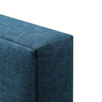 Bellevue Upholstered Tufted Panel Bed King – Solid Wood Legs, No Box Spring Needed