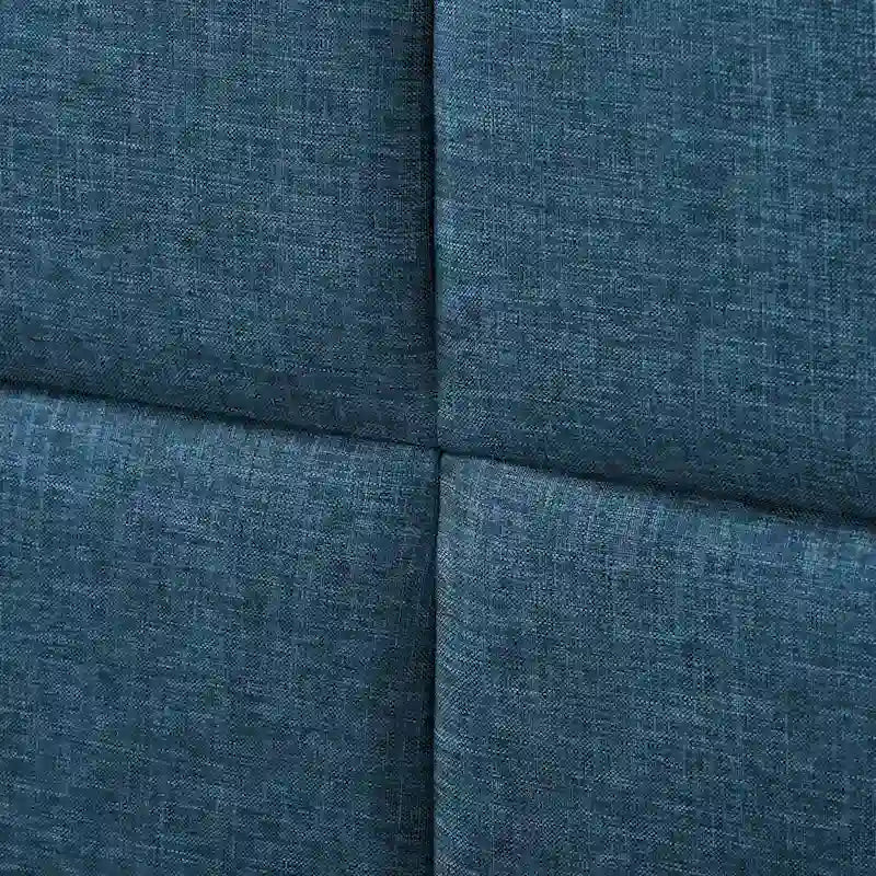 Bellevue Upholstered Tufted Panel Bed King – Solid Wood Legs, No Box Spring Needed