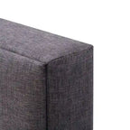 Bellevue Upholstered Tufted Panel Bed King – Solid Wood Legs, No Box Spring Needed