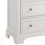 Off-White 4-Drawer Bedroom Chest with Felt-Lined Top Drawer – Hardwood & Engineered Wood