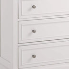 Off-White 4-Drawer Bedroom Chest with Felt-Lined Top Drawer – Hardwood & Engineered Wood