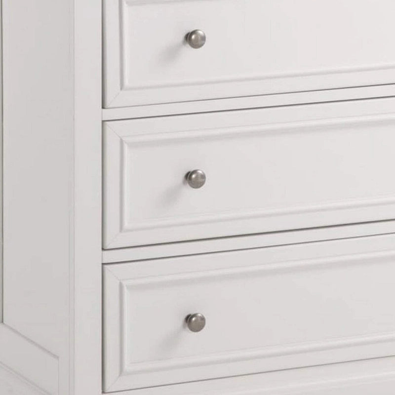 Off-White 4-Drawer Bedroom Chest with Felt-Lined Top Drawer – Hardwood & Engineered Wood