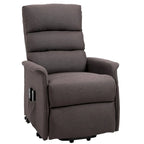 Electric Power Lift Recliner with Massage & Vibration for Elderly – Brown