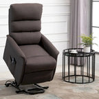 Electric Power Lift Recliner with Massage & Vibration for Elderly – Brown