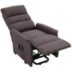 Electric Power Lift Recliner with Massage & Vibration for Elderly – Brown