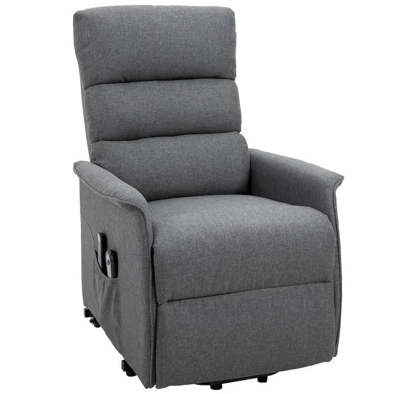 Electric Power Lift Recliner with Massage & Vibration for Elderly – Brown