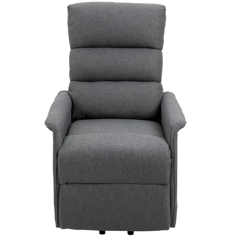 Electric Power Lift Recliner with Massage & Vibration for Elderly – Brown