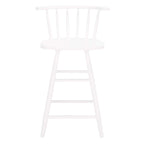 Farmhouse Counter Stool 25-Inch – Rustic-Chic Captain’s Chair Style – Jet Finish