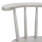 Farmhouse Counter Stool 25-Inch – Rustic-Chic Captain’s Chair Style – Jet Finish