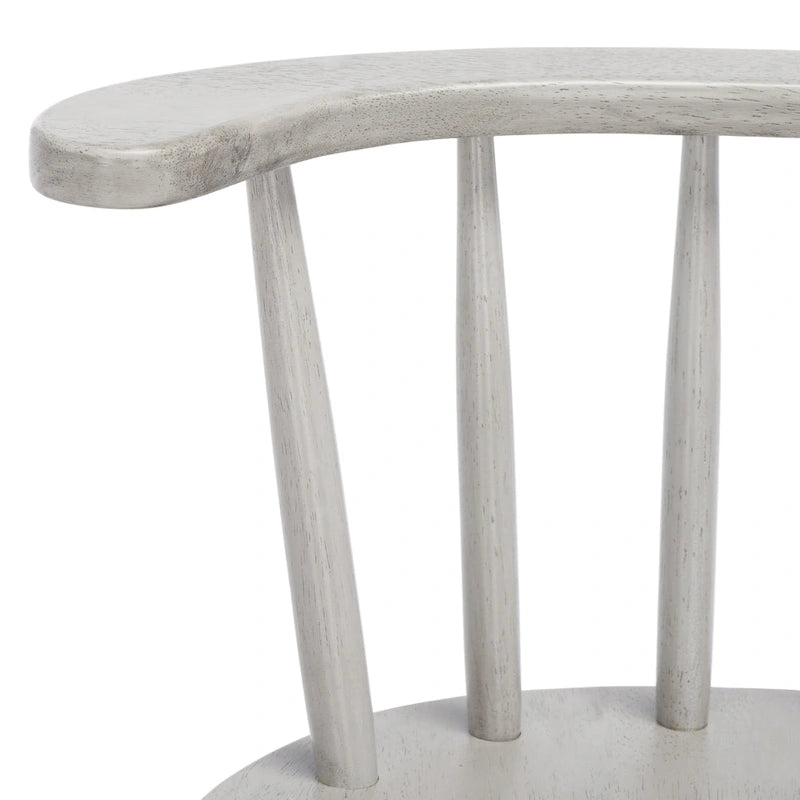 Farmhouse Counter Stool 25-Inch – Rustic-Chic Captain’s Chair Style – Jet Finish