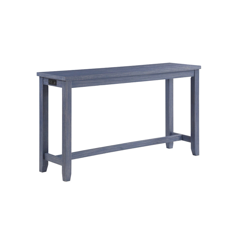 64-Inch Counter Height Table with Built-In USB Port – 3 Finish Options
