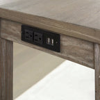 64-Inch Counter Height Table with Built-In USB Port – 3 Finish Options