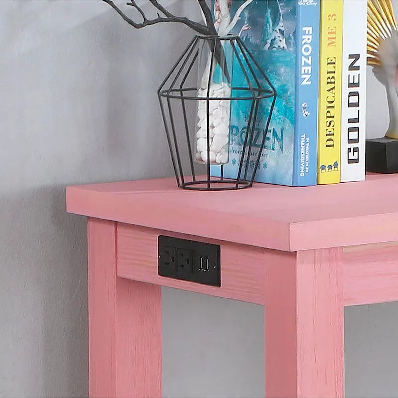 64-Inch Counter Height Table with Built-In USB Port – 3 Finish Options