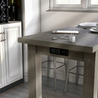 64-Inch Counter Height Table with Built-In USB Port – 3 Finish Options