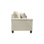 Abinger Contemporary Chenille Sofa with Track Arms & Throw Pillows – 89W x 38D x 39H