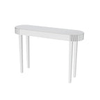 72-Inch White & Gold Genuine Leather Loveseat with Gold Metal Legs