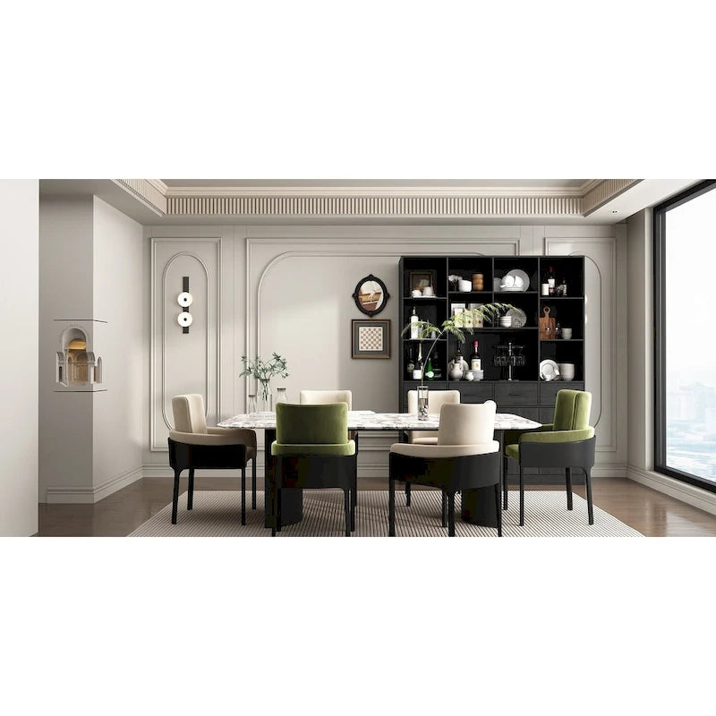 Bookshelf Bookcase with 4 Doors,4 Drawers & Storage Shelve,Black - 78.7H