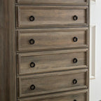 Modern 6-Drawer Dresser with Smooth Gliding Drawers – Anti-Tip, Particleboard Frame