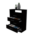 Continental Dresser, Superior Top, Four Drawers, One Shelf