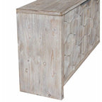 Farmhouse Style 4-Door Wooden Sideboard Buffet Cabinet