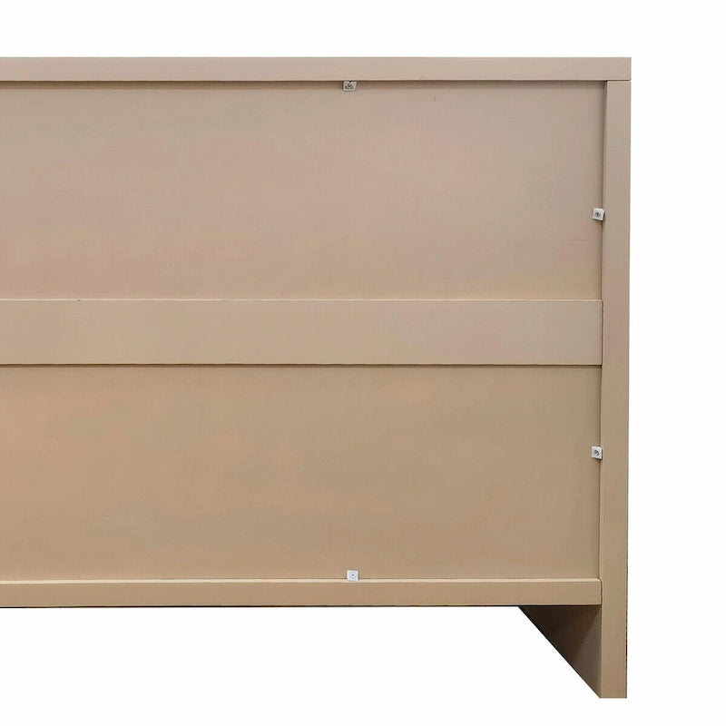 Farmhouse Style 4-Door Wooden Sideboard Buffet Cabinet