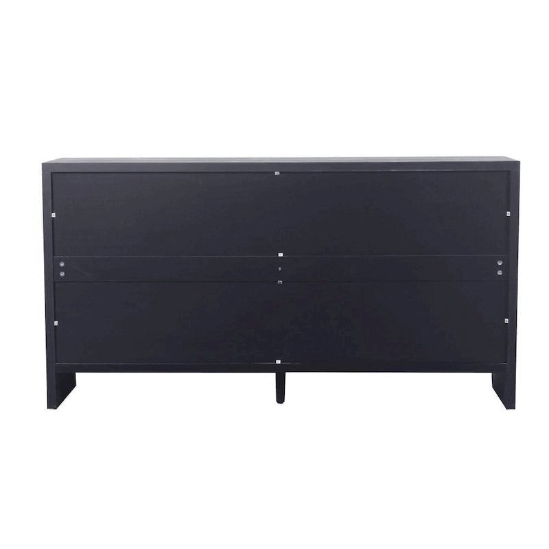 Farmhouse Style 4-Door Wooden Sideboard Buffet Cabinet